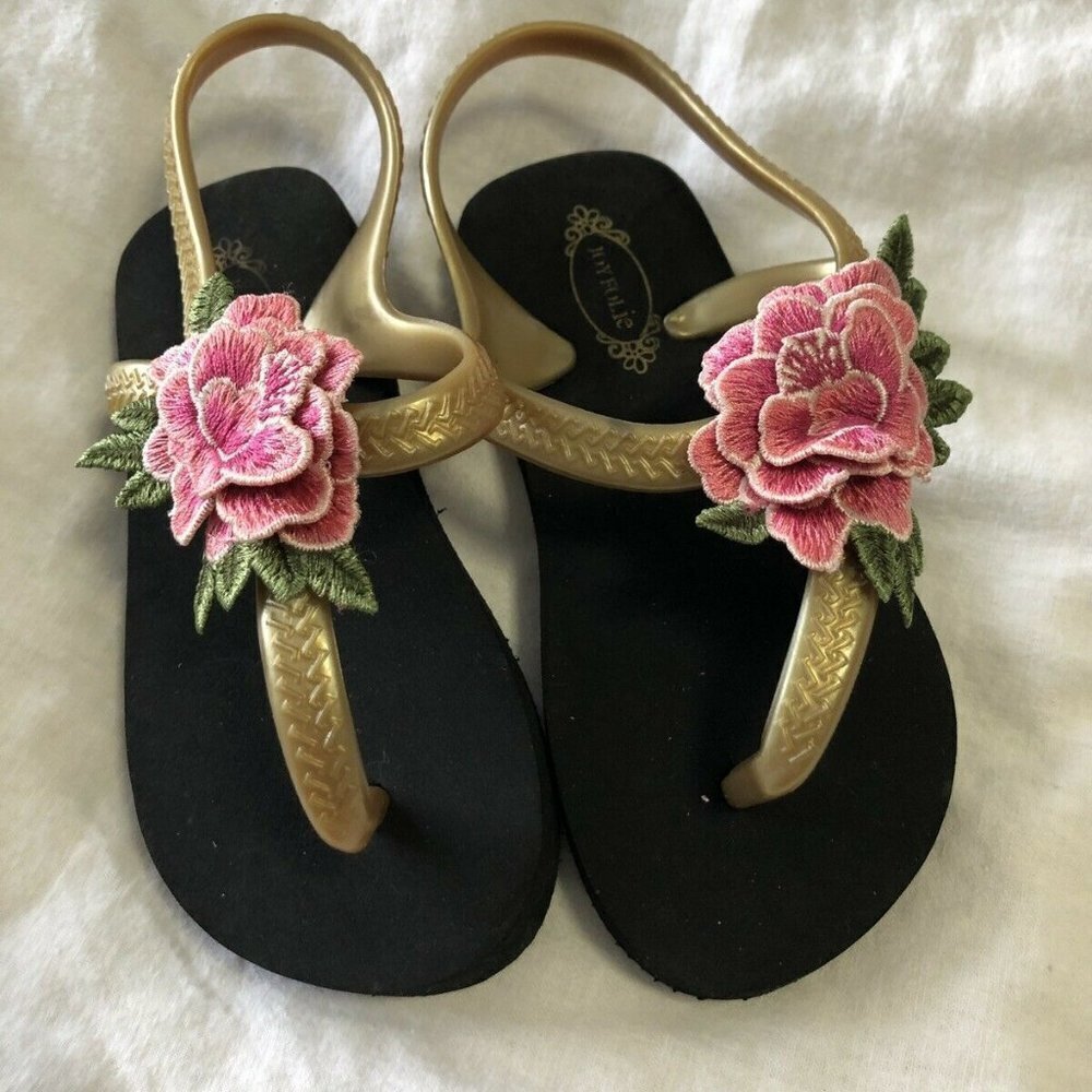 Joyfolie Cassia Yoga Foam Flower Sandal Toddler 8/9 Flip Flop.